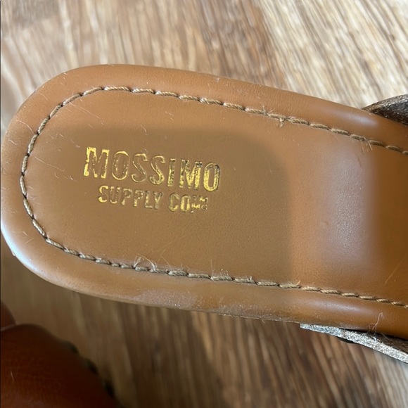 Mossimo Supply Co. Brown Trendy Wedge Sandals - Picture 5 of 7
